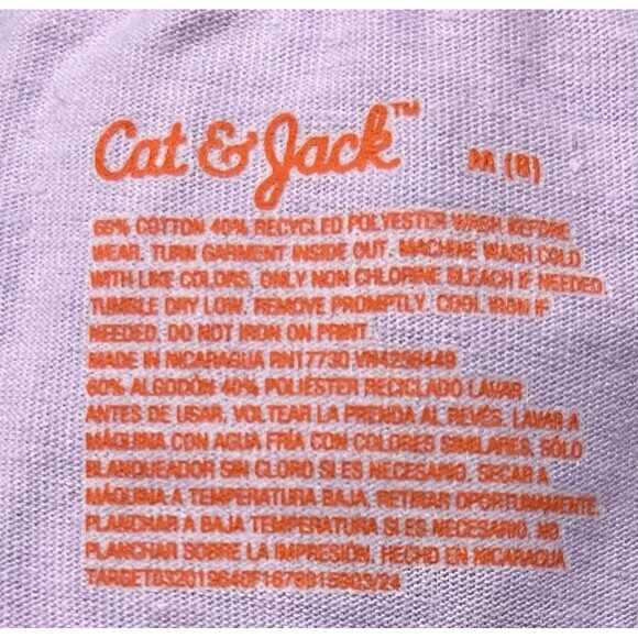 Winter Pup Graphic Long Sleeve T-Shirt - Lavender - Size: M (8) - NWT - Picture 5 of 5